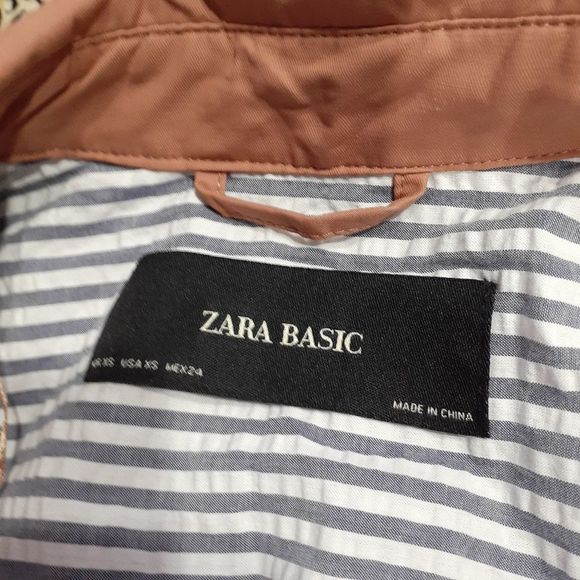 ☔ZARA WATER RESISTANT SPRING TRENCH☔XS - Picture 6 of 9